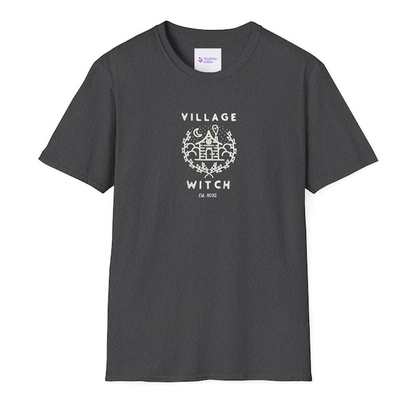Village Witch Salem 1692 Halloween Unisex Softstyle T-Shirt Brand New - Picture 6 of 10